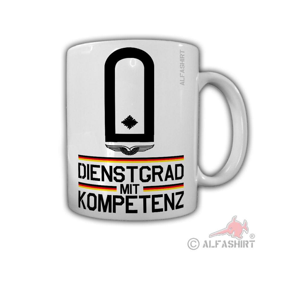 Leutnant Bundeswehr LwLt Militär Schulterklappe Rangabzeichen Tasse #27866