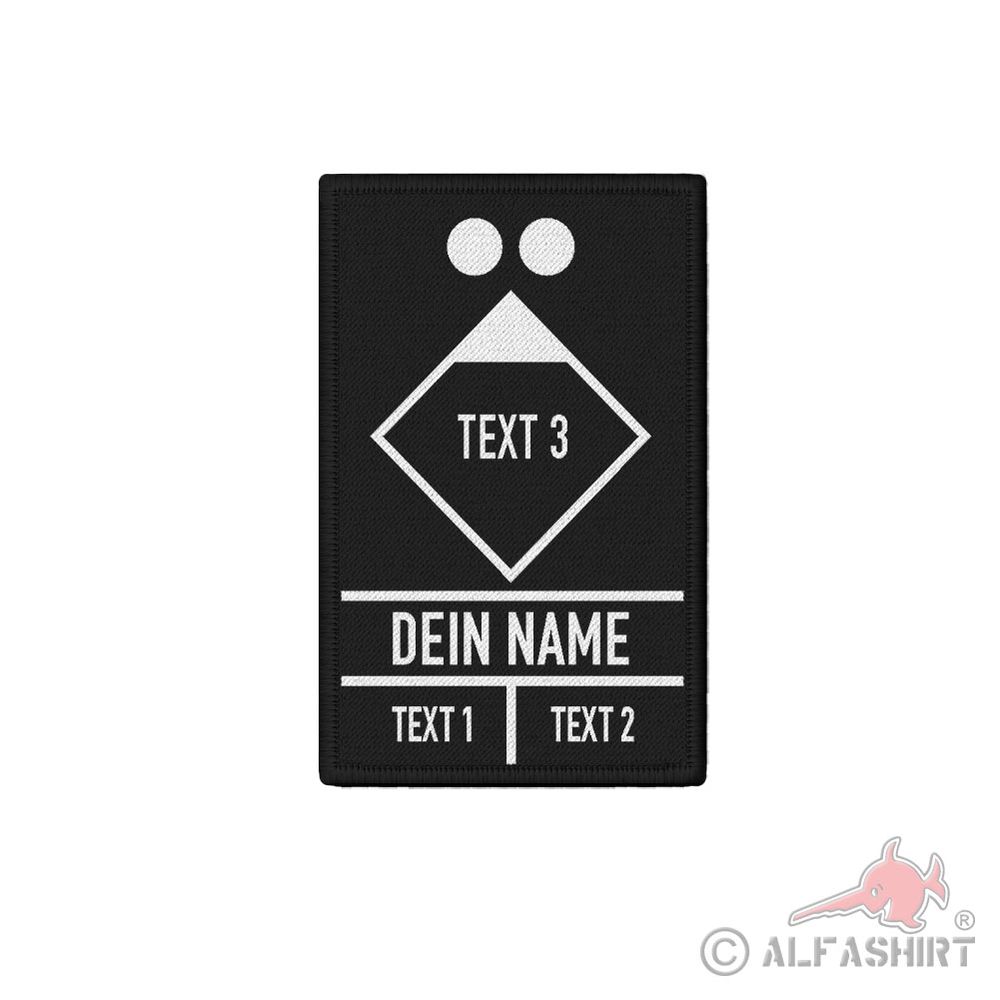 Patch Patch Feuerwehr Taktische Zeichen personalisiert Zugfürer #40775