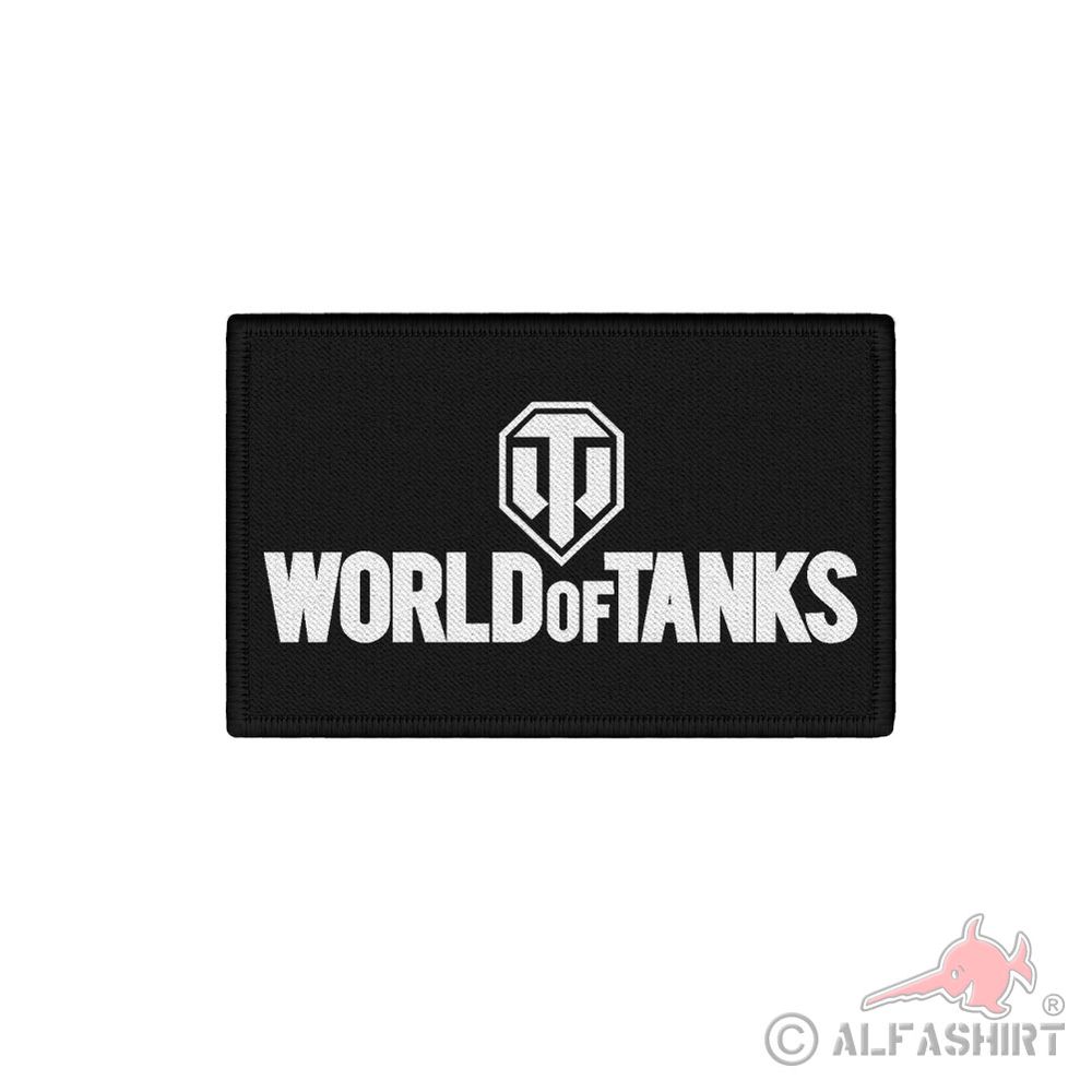 WOT Patch World of Tanks Logo Abzeichen schwarz Aufnäher #42014