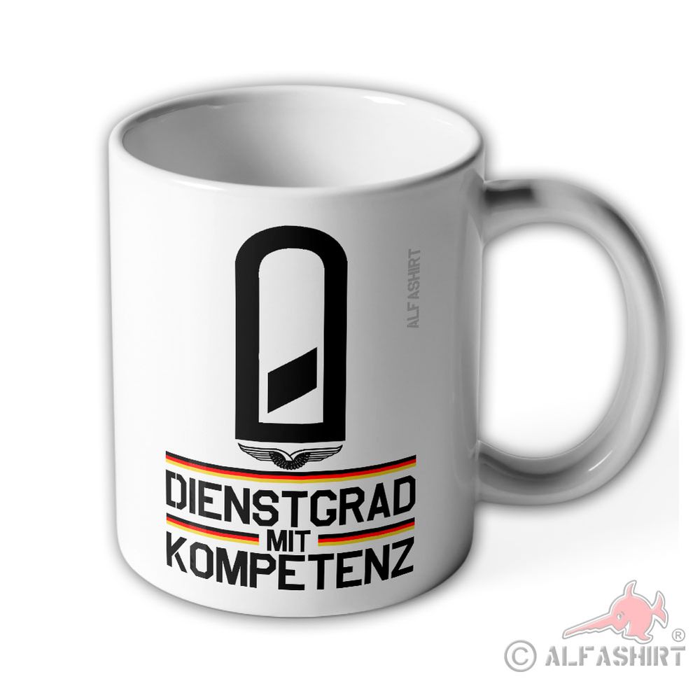 Tasse Korporal Luftwaffe BW Luftwaffensicherung Dienstgrad mit Kompetenz #38783