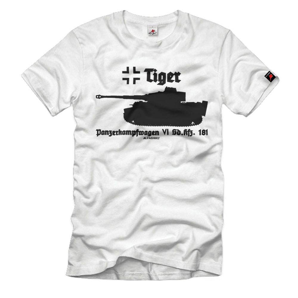 Tiger Panzer VI Panzerkampfwagen Villers-Bocage Kette Wanne T-Shirt#33123