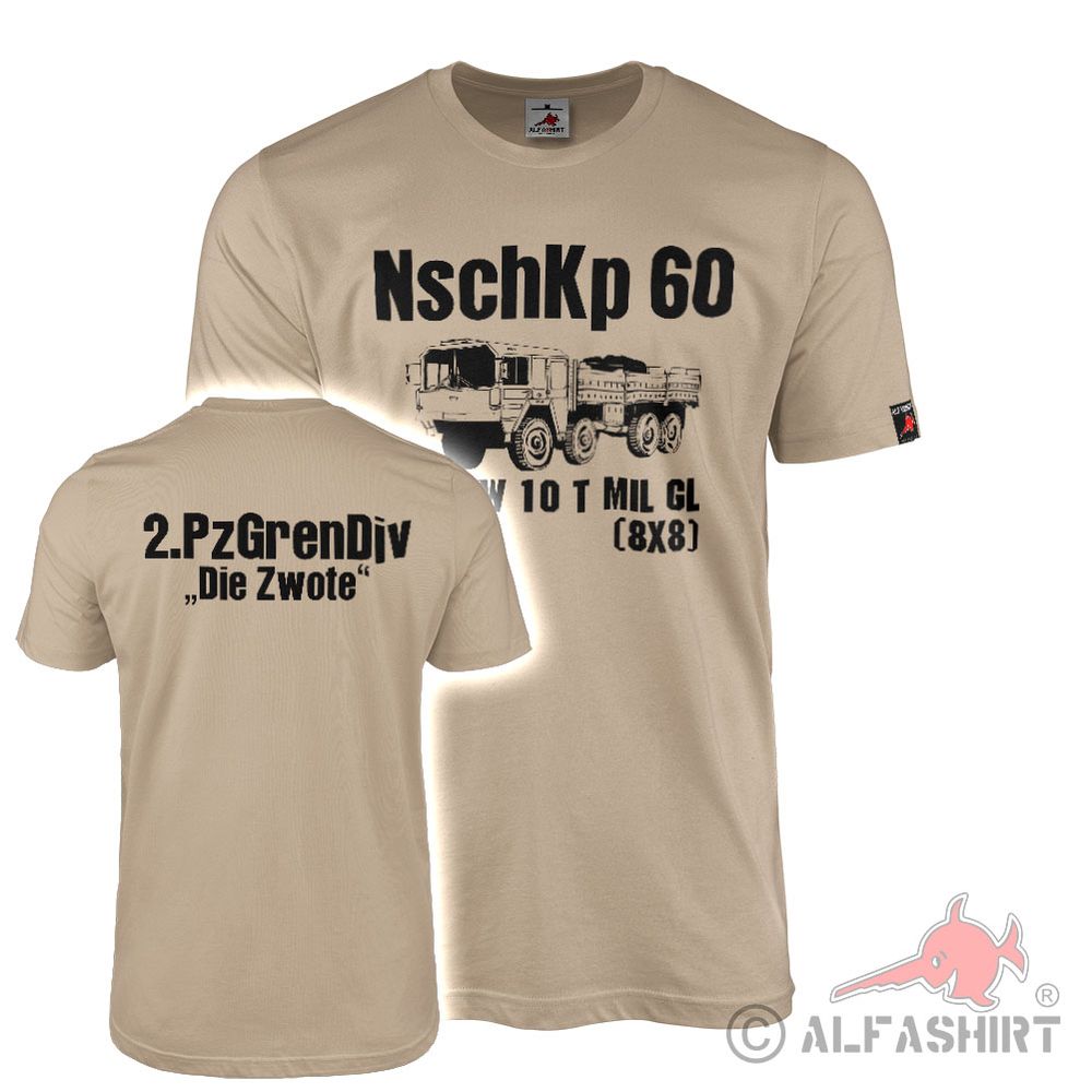 T-Shirt NschKp 60 replenishment company truck 2 PzGrenDiv Panzergrenadier #41728