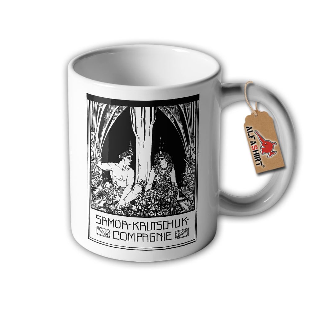 Tasse Samoa Kautschuk Compagnie Deutsch Kolonie Südsee Werbung #32645
