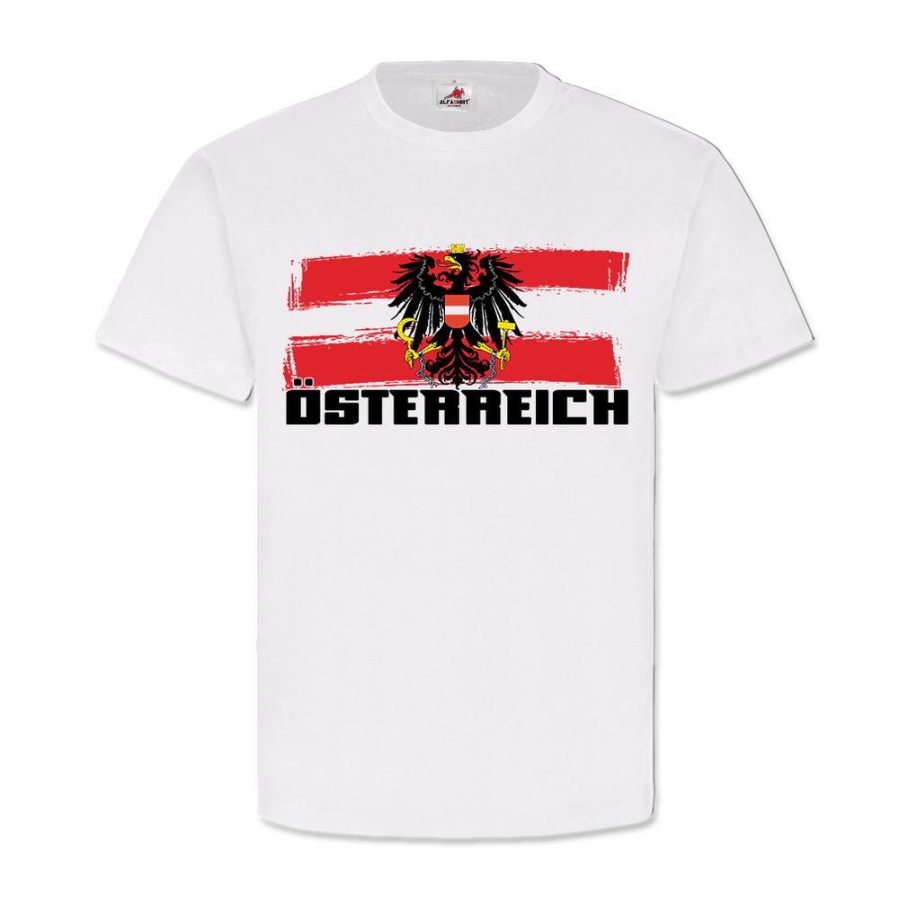Österreich Austria Wappen Fahne Flagge Logo Heimat Alpen - T Shirt #10873 