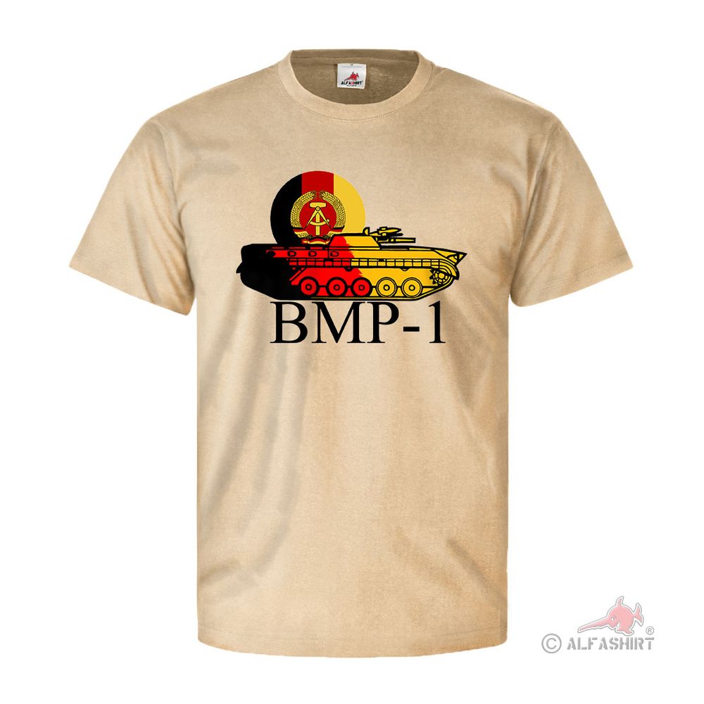 BMP-1 NVA Schützenpanzer DDR Tank Driving Fan Reservist - T Shirt # 26888