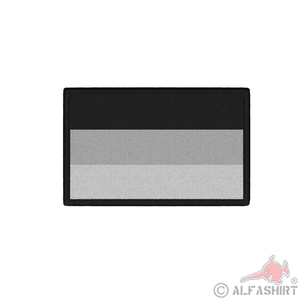 Patch Deutschland Winter Camouflage Grau Night Color Flausch 7,5cm 4,5cm#39191