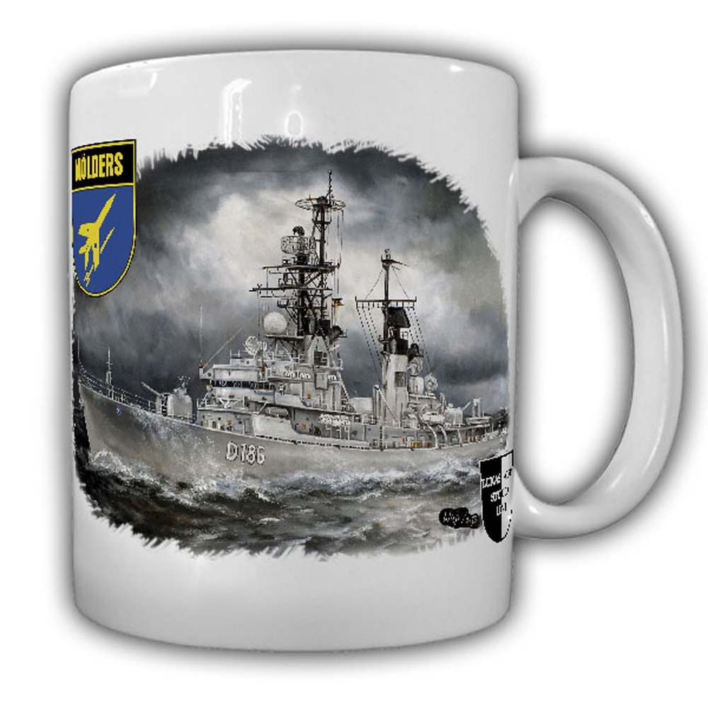 Tasse Lukas Wirp Zerstörer Mölders D 186 Marine Kriegs-Schiff #25003