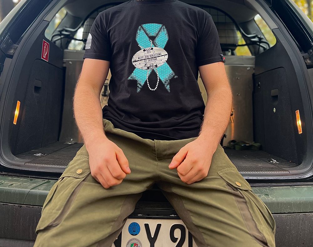 Unforgettable PTSD ribbon Bundeswehr not every injury is visible #45293