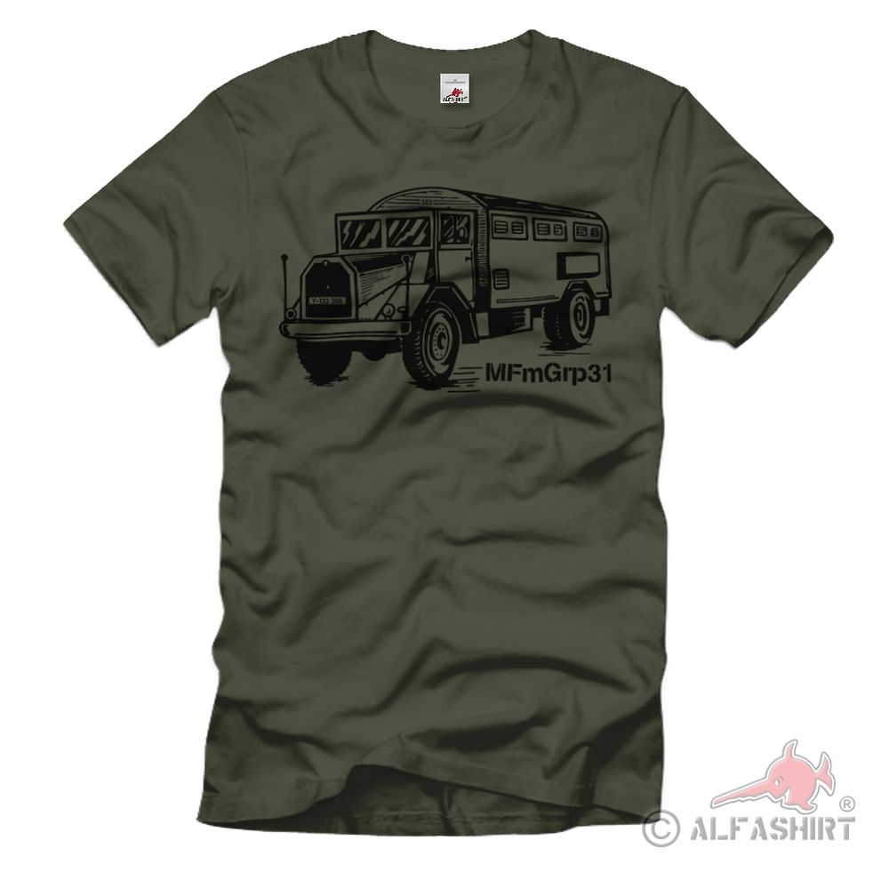 MFmGrp31 Nieby Marinefernmeldegruppe militärischer LKW T-Shirt #35480