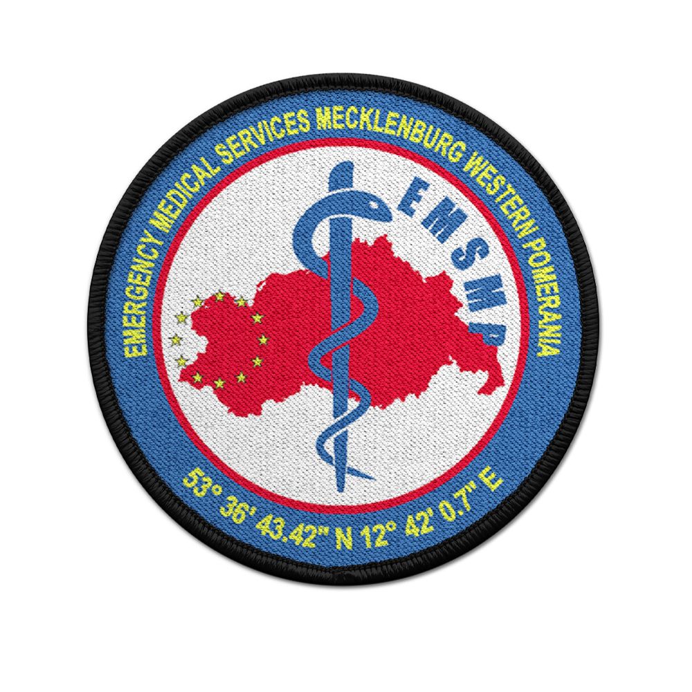 Patch EMSMP ambulance service Mecklenburg-Western Pomerania emergency doctor Baltic Sea Schwerin # 33056