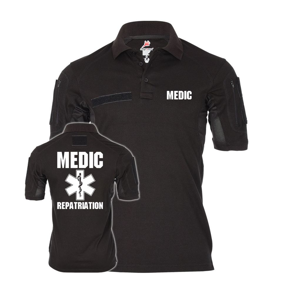 Tactical Poloshirt Alfa - Medic Notarzt Lebensretter Held Rettungdienst #40969