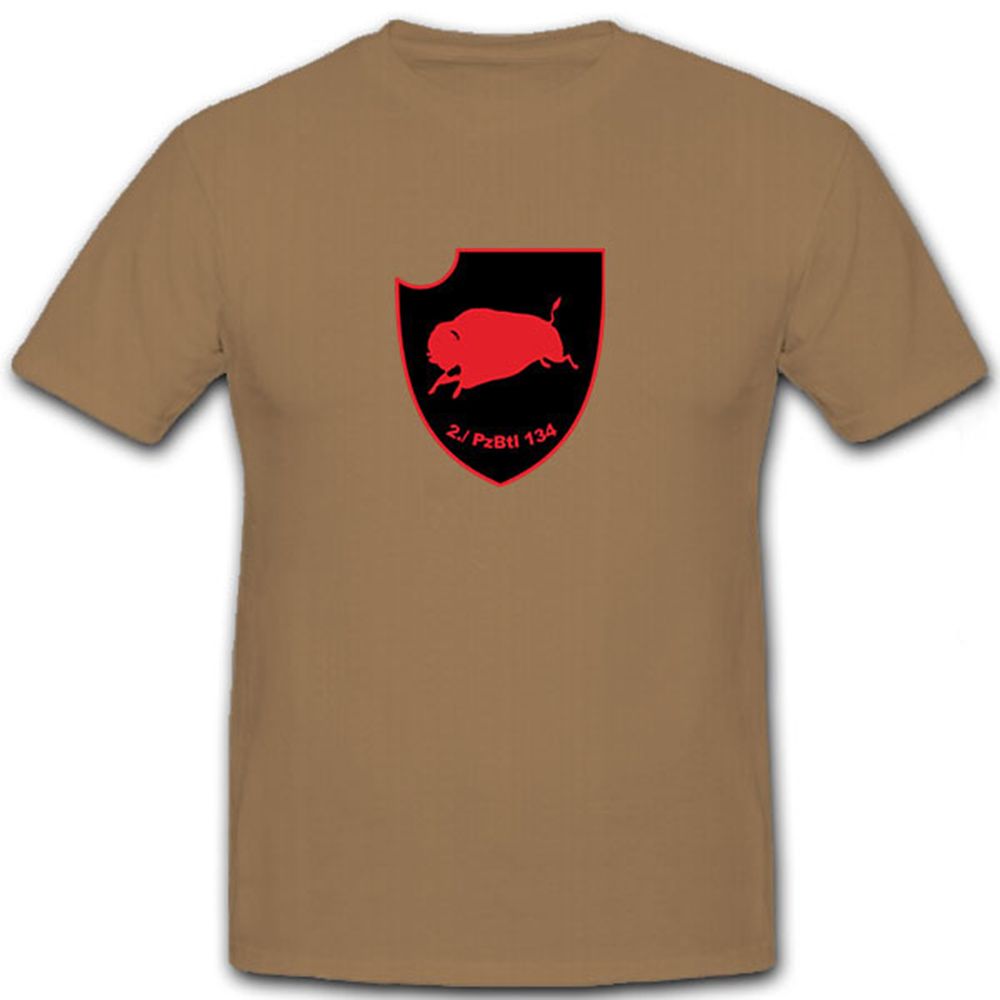 2.PzBtl 134 Panzer Bataillon Panzerbataillon Bundeswehr Bw Wappen- T Shirt #6604