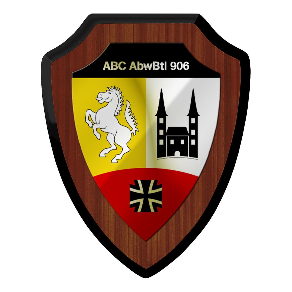 Wappenschild ABC AbwBtl Abwehrbataillon 906 Bundeswehr Höxter Abwehrtruppe Heer Andenken #46980