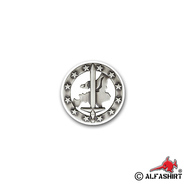 Sticker Beret Badge Eurocorps multinational Military 8x7cm # A2312