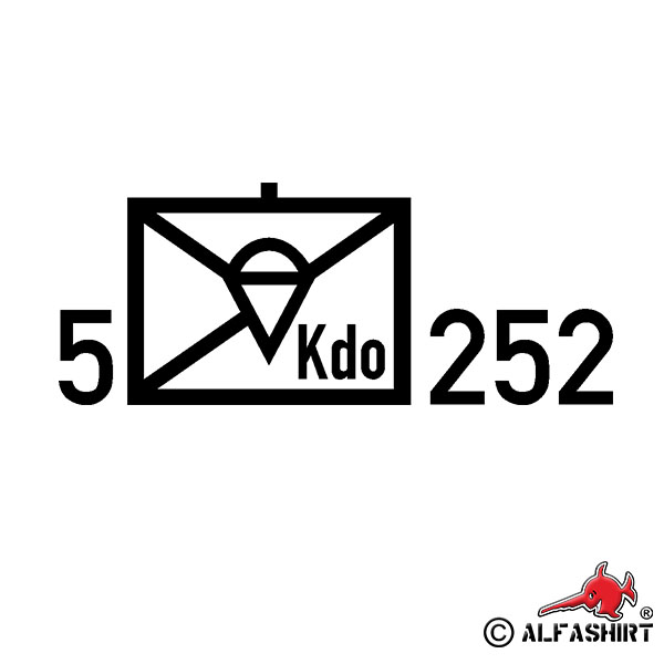 Sticker Paratrooper Kdo Tactical Logo Company 14x35cm A1781