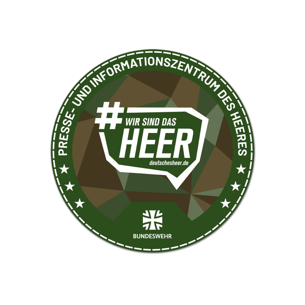 Rubber Patch Bundeswehr 100 Stück Presse und Information #K03779