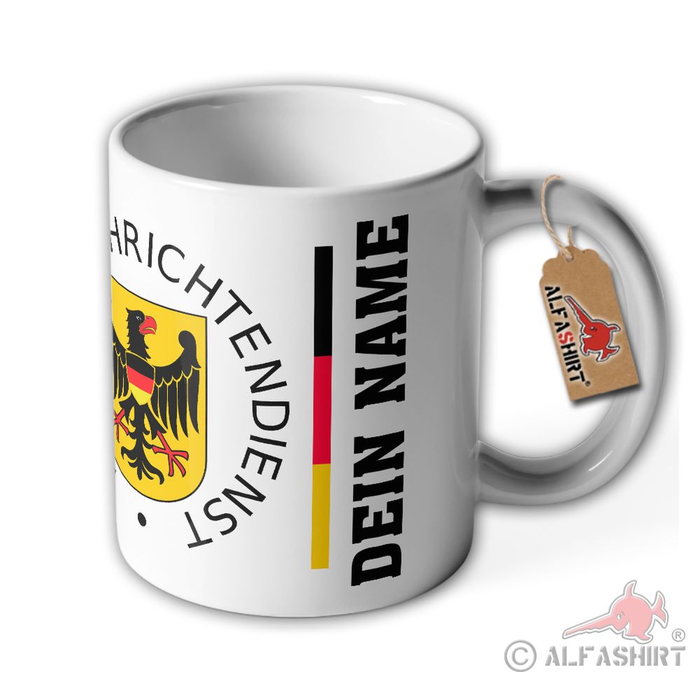 Mug BND personalized your name Federal Intelligence Service # 37243