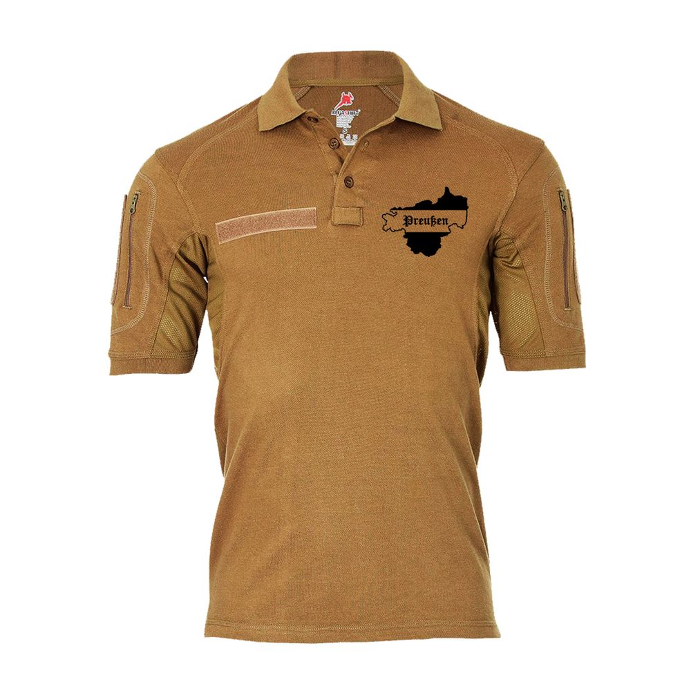 Tactical polo shirt Alfa Prussia flag outline Germany # 19407
