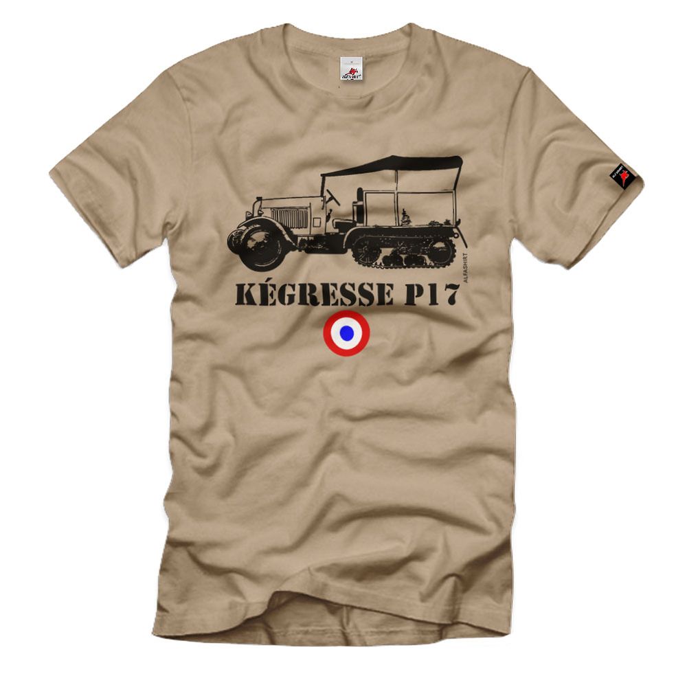 Kégresse P18 Half Track Vehicle France Army Army T-Shirt # 32712