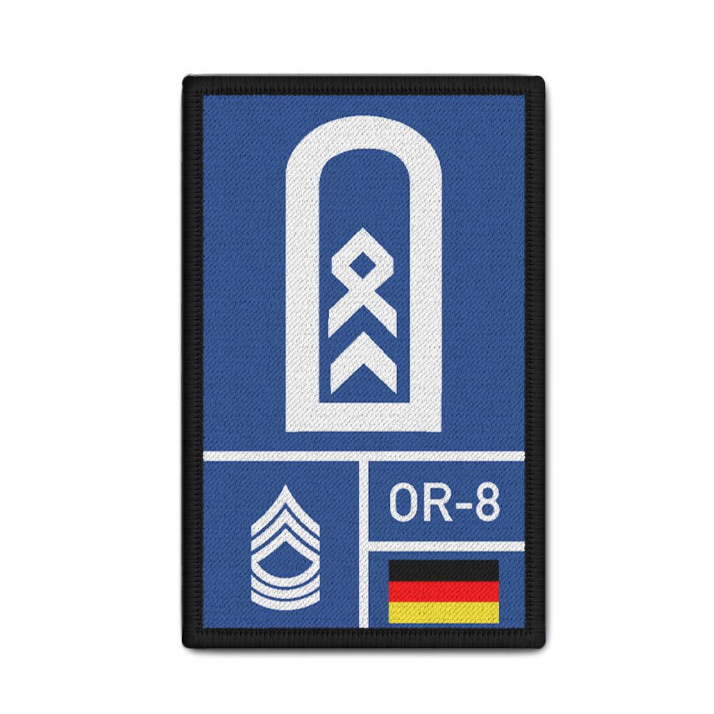 Rank Patch Bundeswehr Heer Luftwaffe Marine Navy Blau #BW-Patch