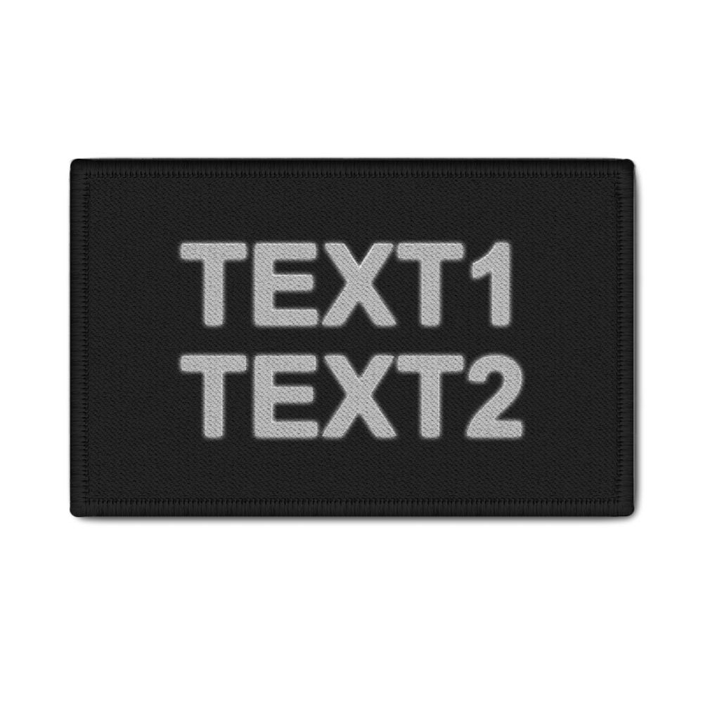 Patch personalisiert Reflektierend Wunschtext Beschriftung Jacke Einsatz #47632