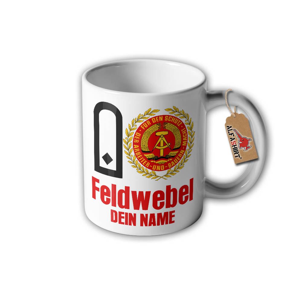 Tasse Feldwebel NVA DDR Nationalen Volksarmee LSK Luftverteidigung #31147