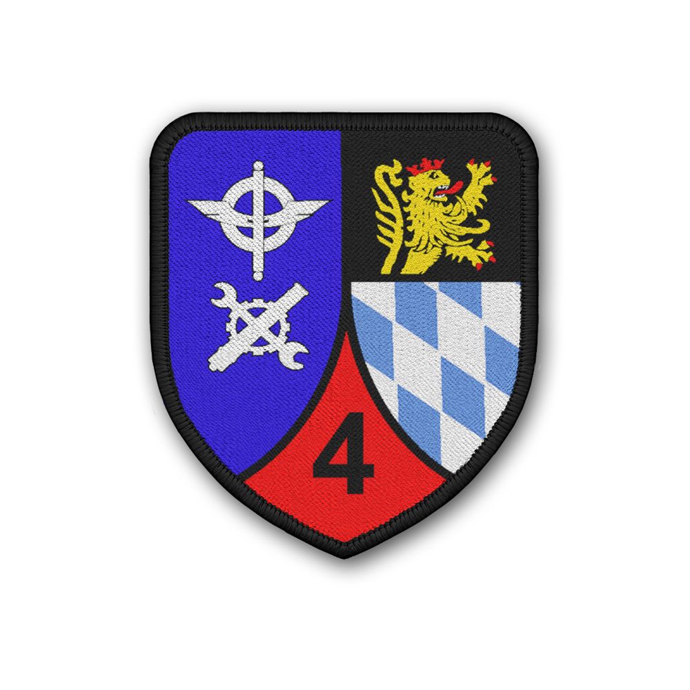 Patch Versorgungsbataillon 4 VersBtl BW Roding Aufnäher  BW Abzeichen#24750