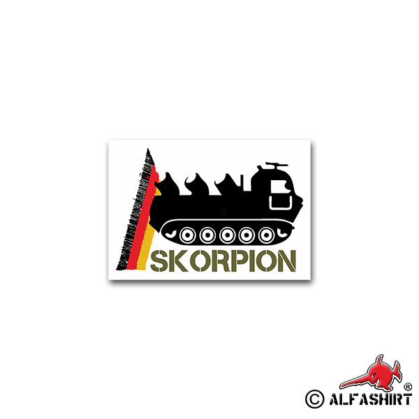 Sticker Scorpion Panzer Pioneer Panzerpionierkompanie 10x7cm # A2360