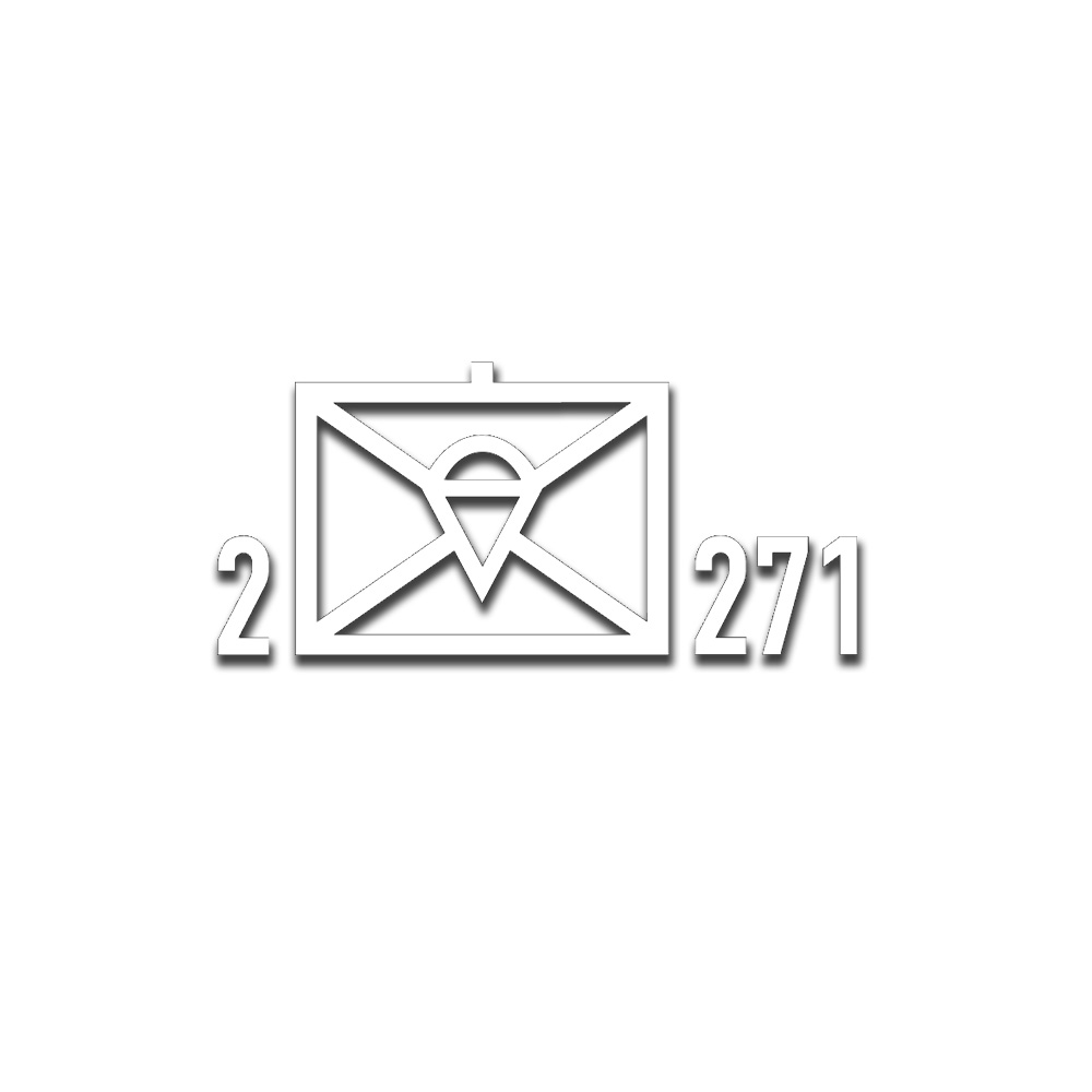 Tactical signs 2 FschJgBtl 271 paratroopers 31x14cm # A5412