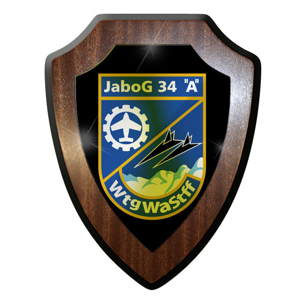 Wappenschild JaboG34 A WtgWaStff Tornados Flugzeuge Jagdbomber Geschwader #10054