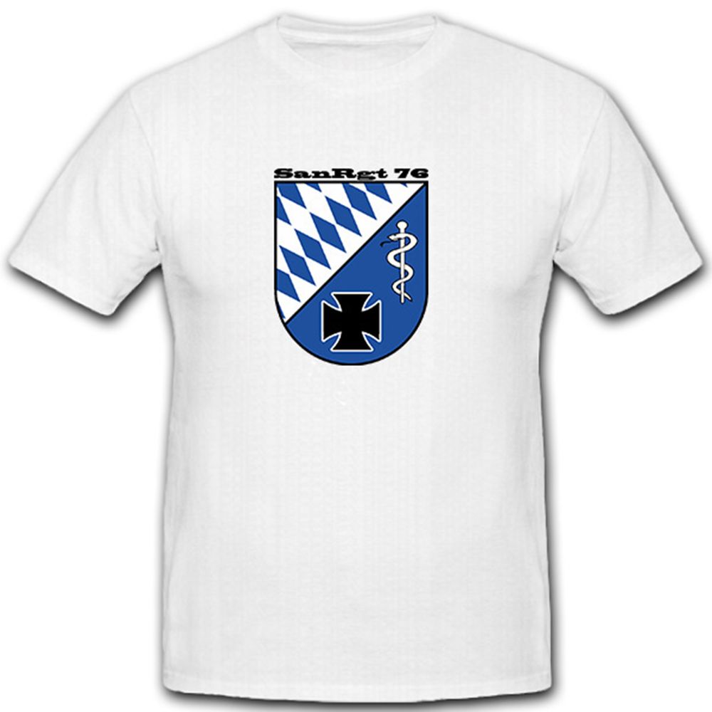 SanRgt 76 Sanitäts Regiment 76 Bundeswehr Militär Wappen - T Shirt #8172