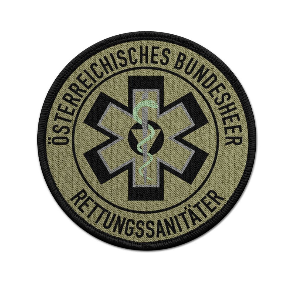 Patch 9cm Österreichische Bundesheer Militär Streitkräfte Rettungssanitäter RettSan #46972