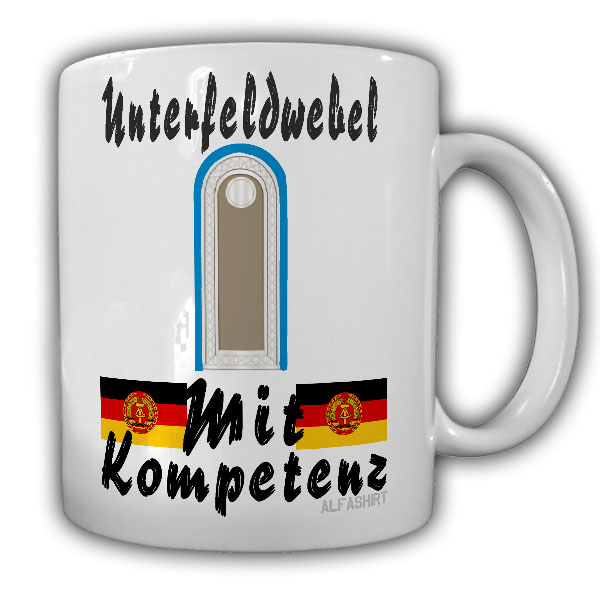 Tasse Unterfeldwebel der Luftstreitkräfte NVA Ufw Ostdeutschland Flieger #25283