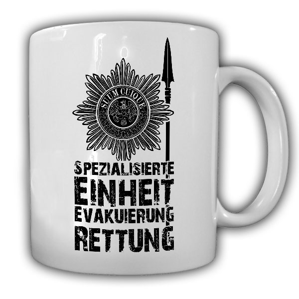 Tasse SPEER Feldjäger Spezialisierte Einheit Evakuierung Rettung #22696