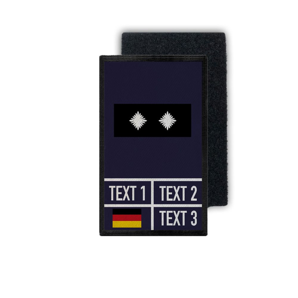 Rank Patch Dienstgrad Feuerwehr Hessen personalisieren Feuerwehrmann #35399