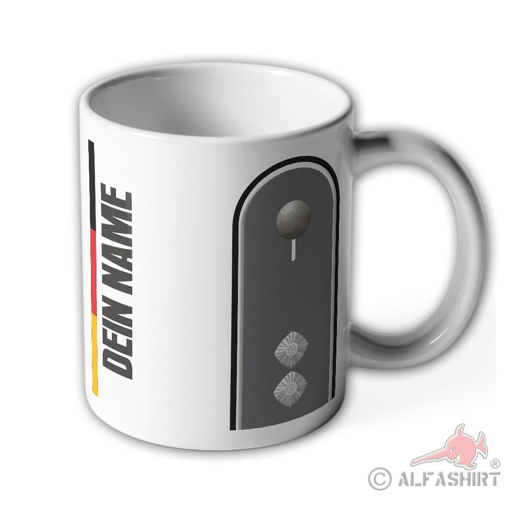 Tasse personalisiert Oberleutnant OLt Dienstgrad Leutnante Dein Name #43475