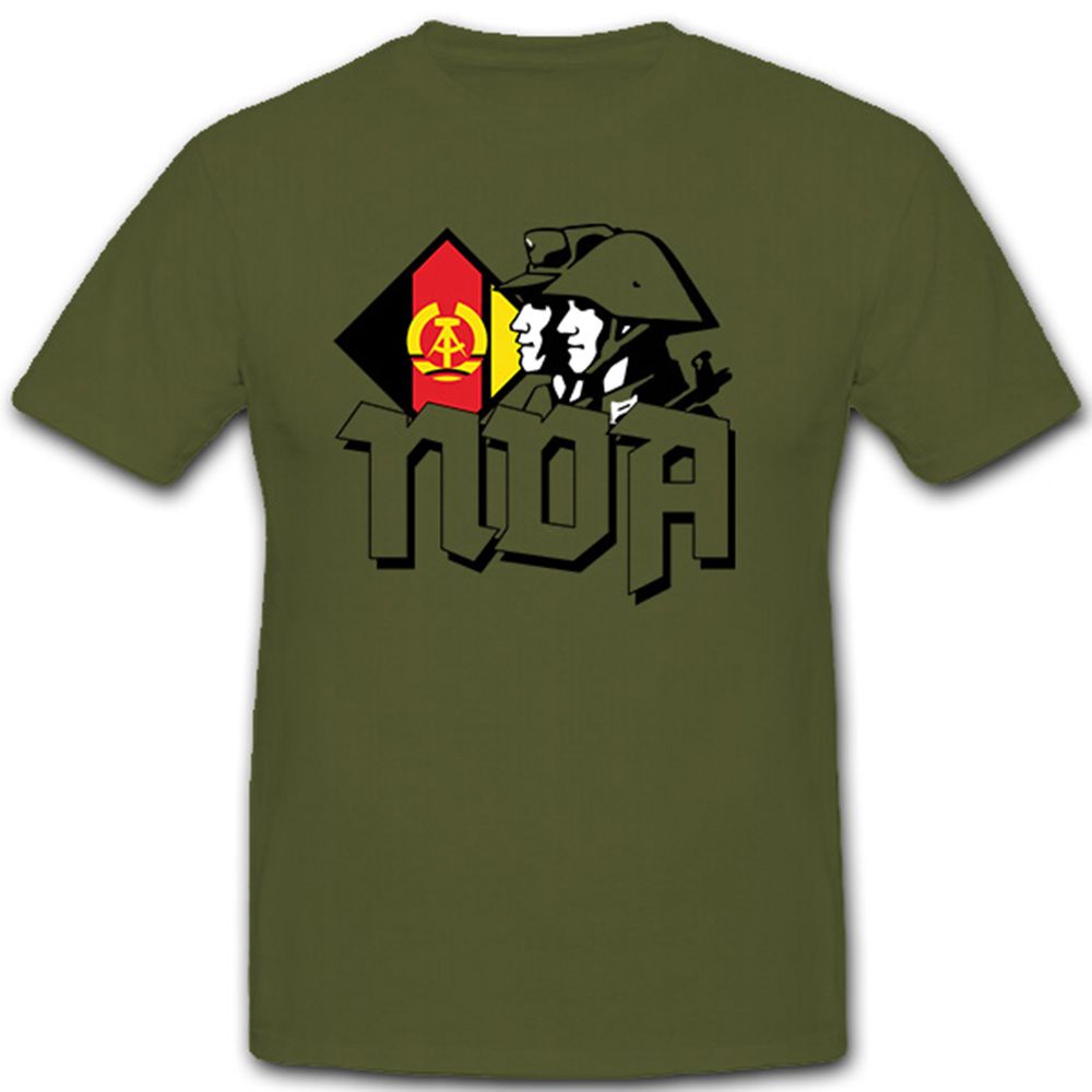 NVA Soldaten Und Wappen DDR Militär Abzeichen - T Shirt #7554