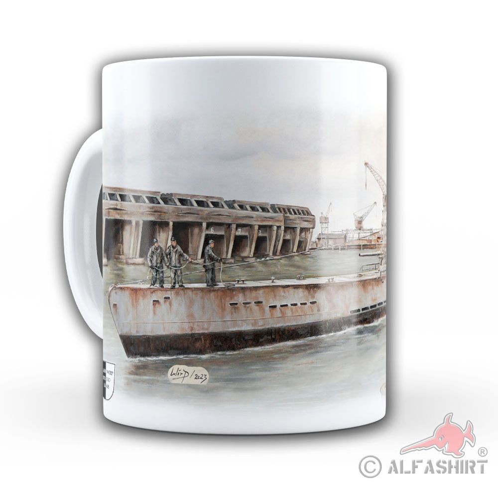 Tasse Lukas Wirp - U181 exporter in Bordeaux Wolf Leather U-Boot #43296