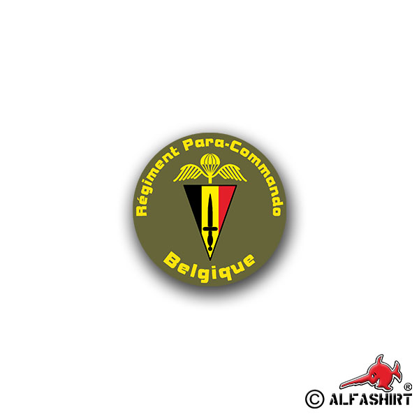 Aufkleber/Sticker Para Commando Brigade Belgische Fallschirmjäger 7x7cm A1599