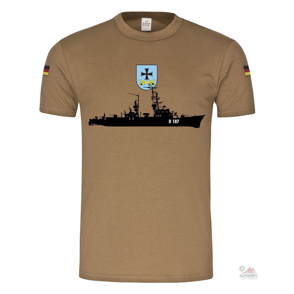 BW Tropics Rommel D187 Missiles Destroyer Federal Navy Tropical T-Shirt # 26066