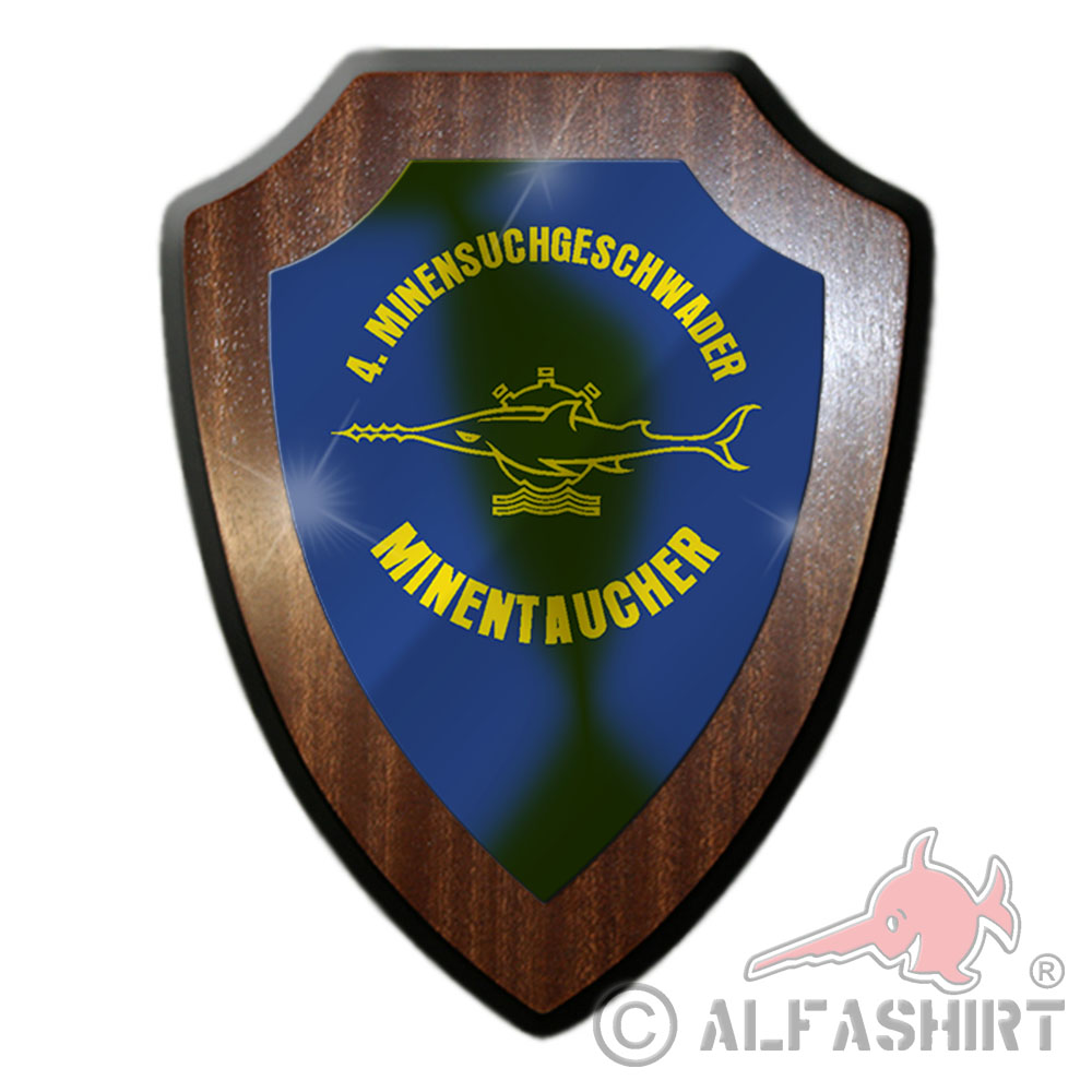 Heraldic shield minesearch squad Minidiver Bundesmarine BW Military # 27070
