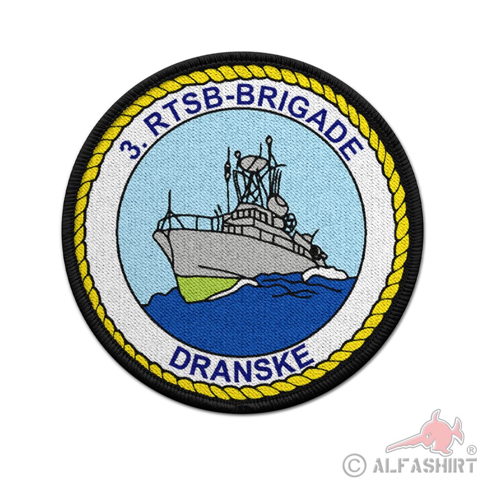 Patch 3 RTSB Brigade Dranske Volksmarine NVA rocket 9cm #40198
