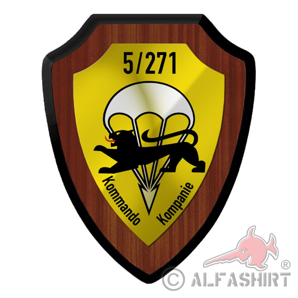 Coat of arms shield 5 FschJgBtl 271 Command Company FschJg Battalion #40019