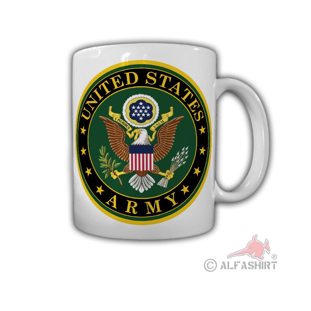 United States Army Us Army Crest Badge USA America Tank - Cup # 26798
