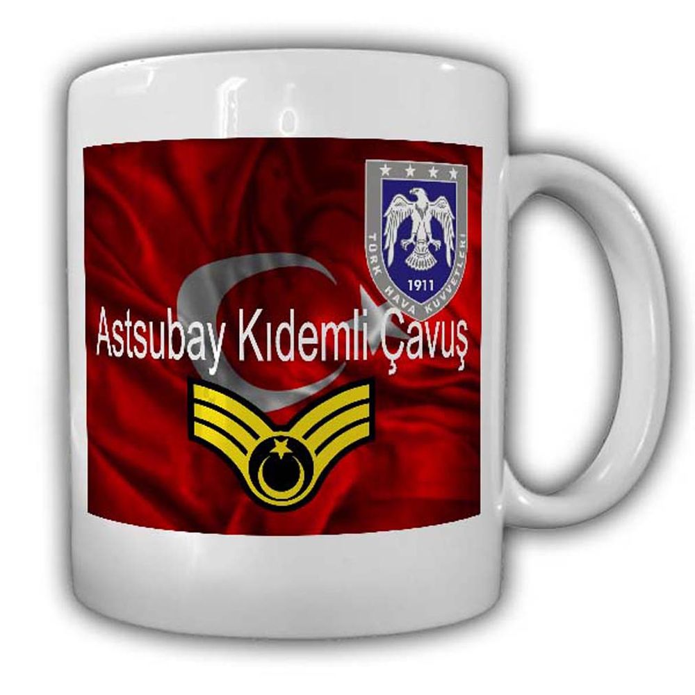 Türk Hava Kuvvetleri Astsubay Kidemli Cavus Tasse Militär Türkei #22682
