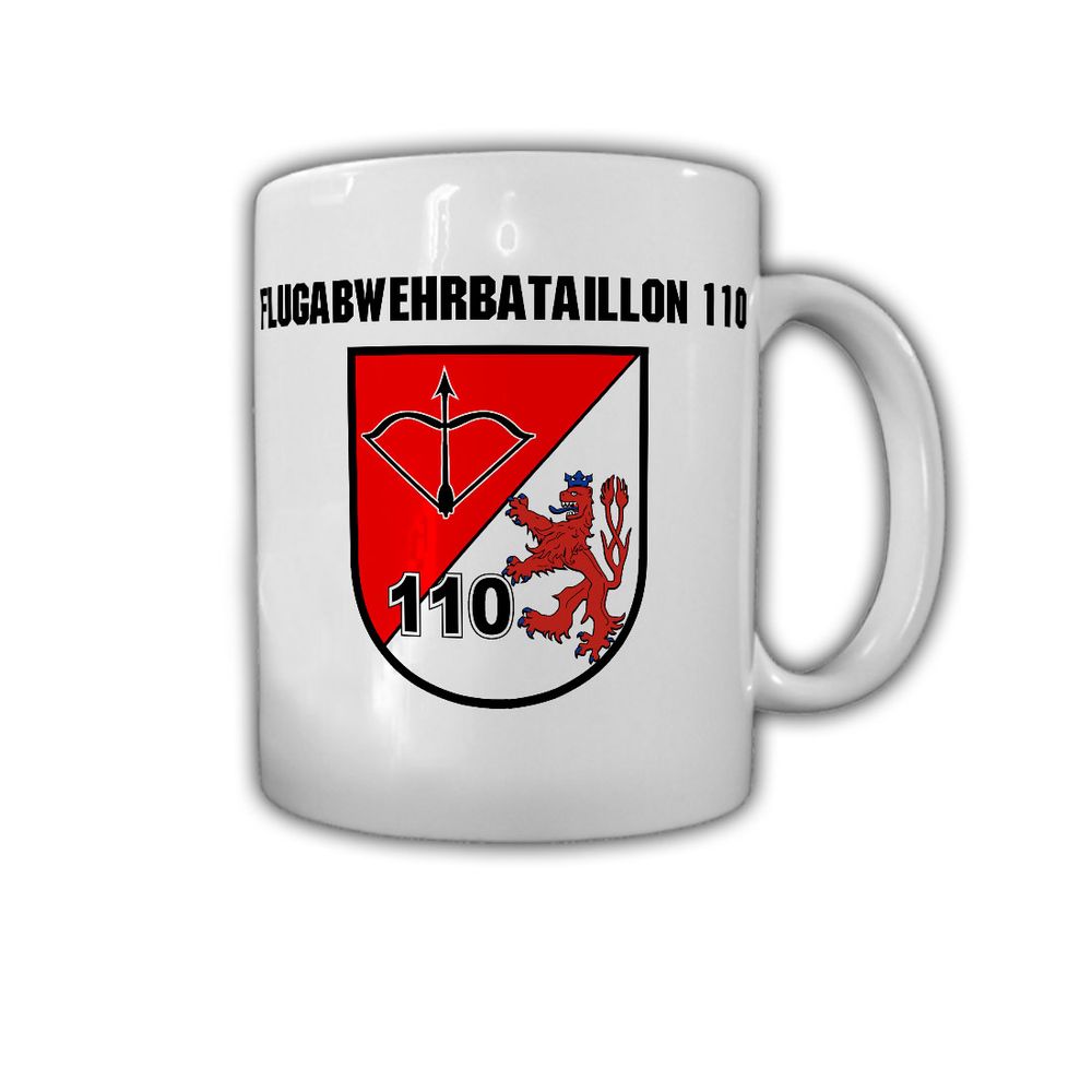 Cup anti-aircraft battalion 110 FlaBtl Wuppertal coat of arms badge Bundeswehr # 30191