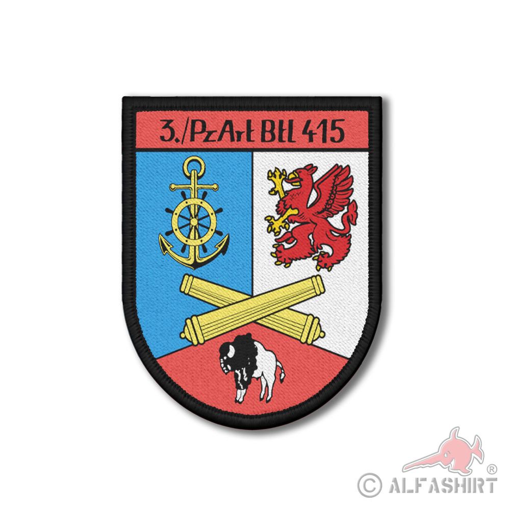 Patch 3 PzArtBtl 415 Bundeswehr Panzer Artillery Battalion Eggesin 9x7cm # 36796