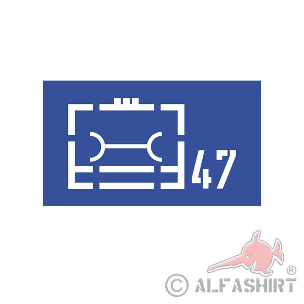 Lackierschablonenaufkleber Logistikregiment 47 Taktisches 10cmx5cm#A4318