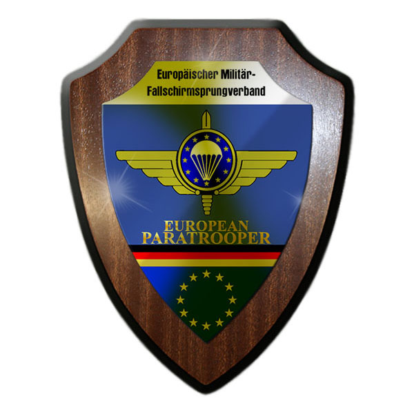 Heraldic shield European Paratrooper European parachute jump # 17314