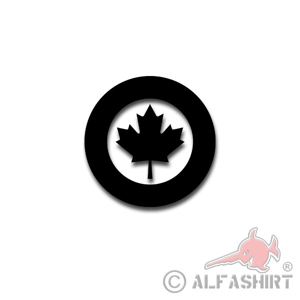 Kokarde Kanada Ahorn Canada Air Force Wappen Sticker Aufkleber 5x5cm #A4439